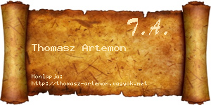 Thomasz Artemon névjegykártya